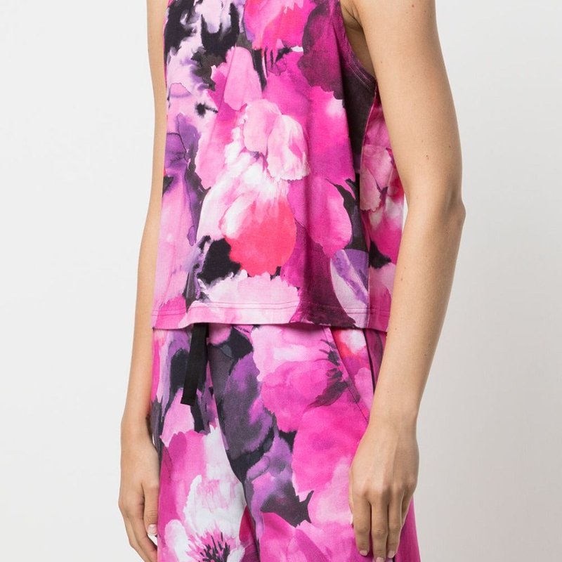 Marchesa Active Casey Printed Top In Pink