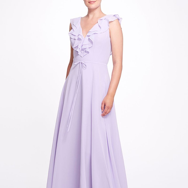 Shop Marchesa Bridesmaids Desio Dress In Purple