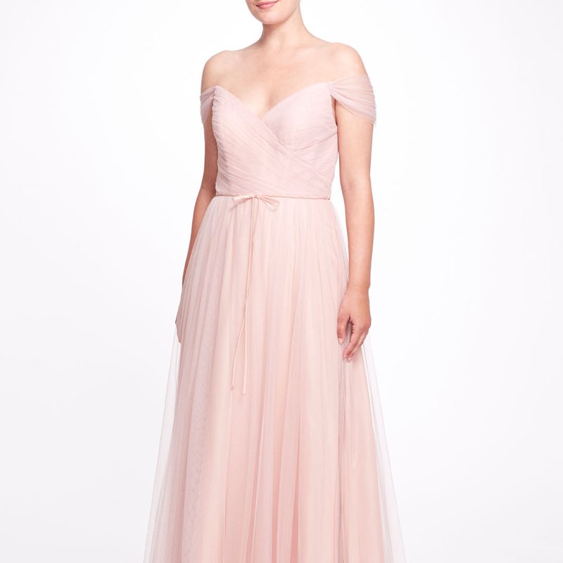 Marchesa Bridesmaids Florence Gown In Pink
