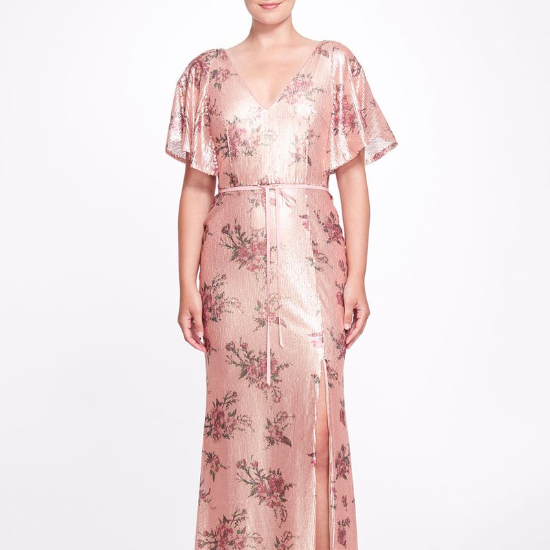 Shop Marchesa Bridesmaids Lucca Gown In Pink
