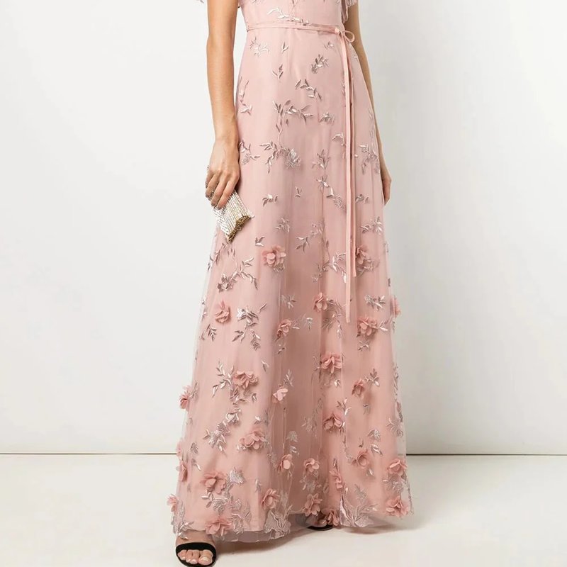 Marchesa Bridesmaids Portici Gown In Pink