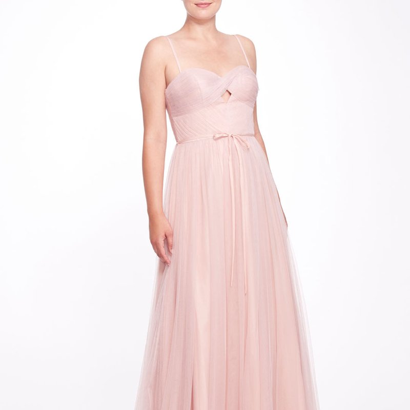 Marchesa Bridesmaids Portofino Gown In Pink