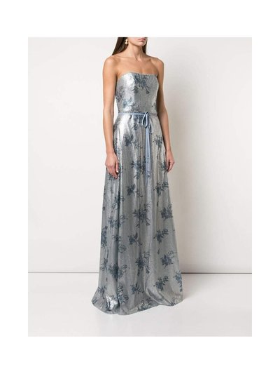 Marchesa Bridesmaids Strapless Printed Sequin Gown product