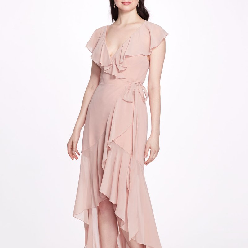 Marchesa Bridesmaids Trento Gown In Pink