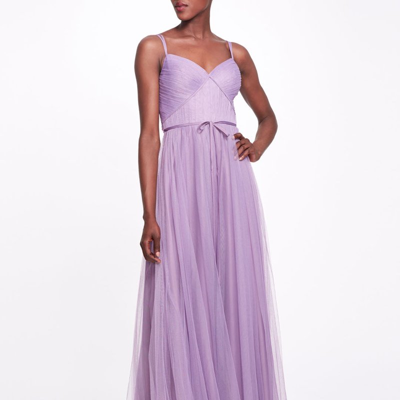 Marchesa Bridesmaids Tuscany Gown In Purple