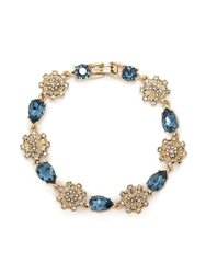 Crystal Flex Charm Bracelet - Gold