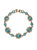 Drop Charm Crystal Embellished Bracelet - Turquoise