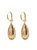 Filigree Domed Drop Earring - Gold