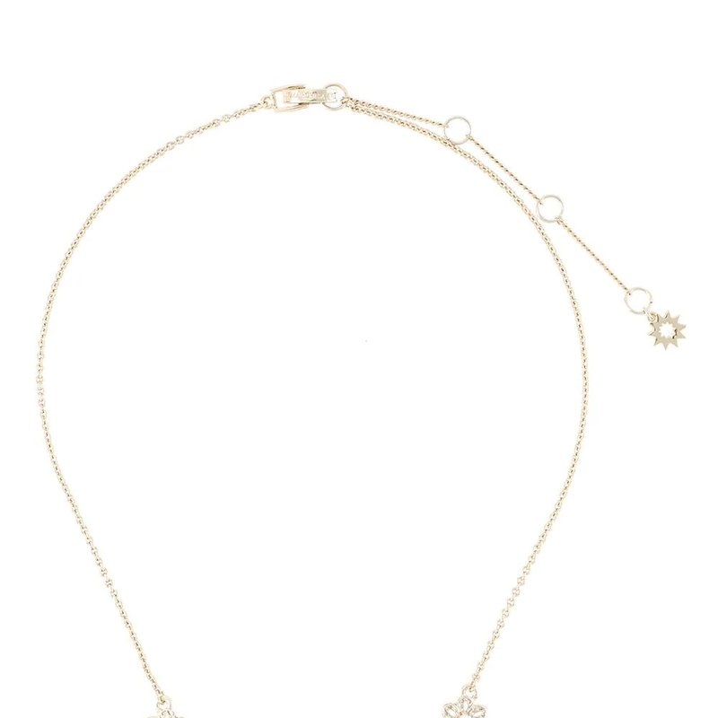 Marchesa Flower Filigree Charm Necklace In Gold