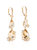 Gold Pear Stone Drop Earring - Gold