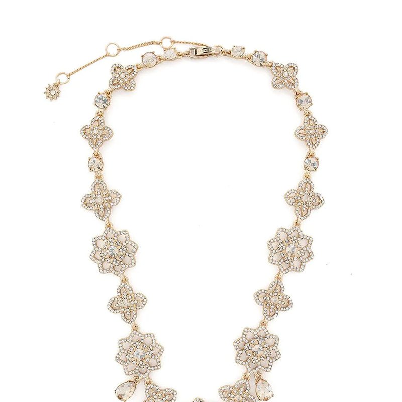 Marchesa Lace Collar Necklace In Gold