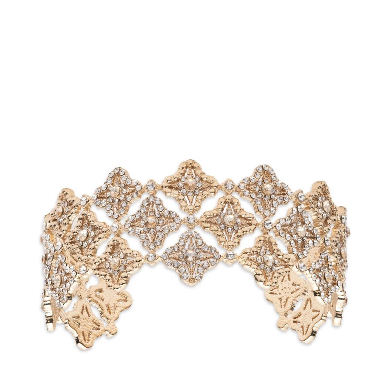 Shop Marchesa Lace Cuff Bracelet In Gold