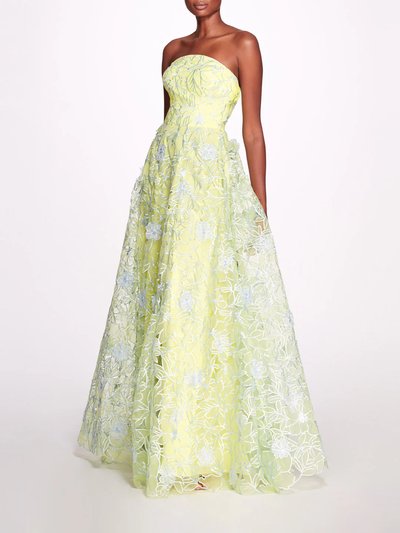 Marchesa Notte Infinity Gown - Chartreuse product