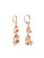 Rose Pear Stone Drop Earring - Rose Gold