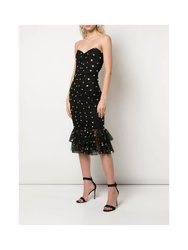 Sequin Dot Tulle Cocktail Dress