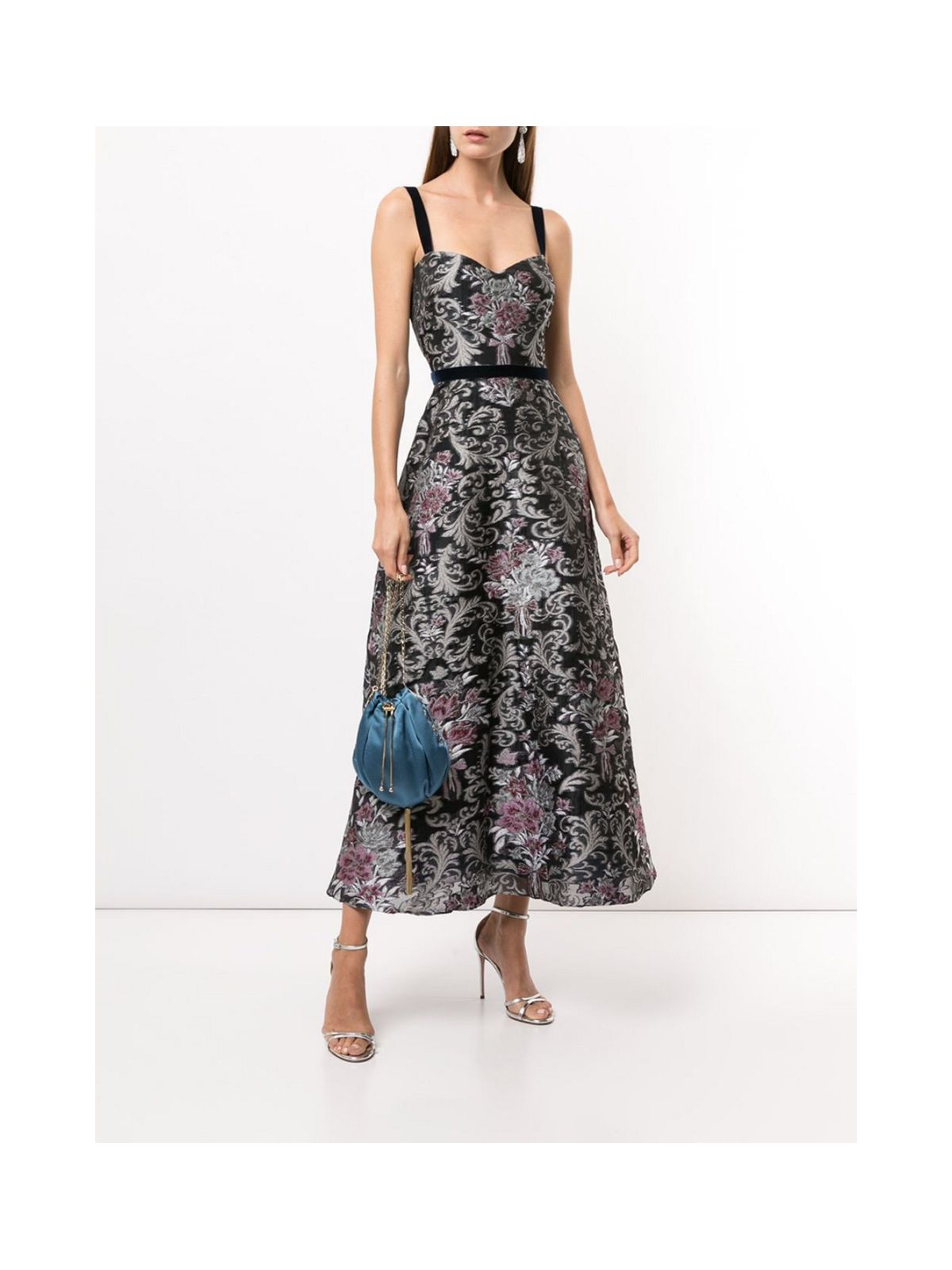 MARCHESA MARCHESA NOTTE SLEEVELESS FILS COUPE COCKTAIL