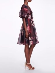 Soft Organza Wrap Dress - Sienna Multi
