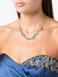 Pear Stone Embellished Charm Necklace