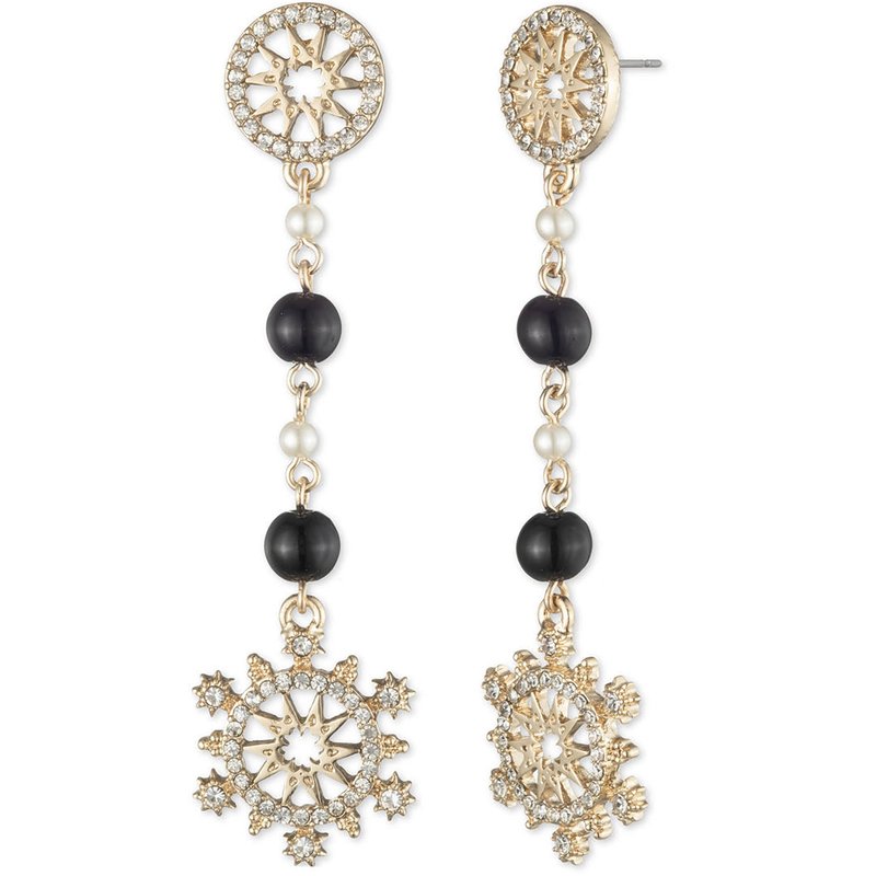 Shop Marchesa Pearl Linear Earring In Black
