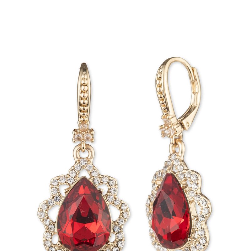 Shop Marchesa Poised Drop Earring In Red