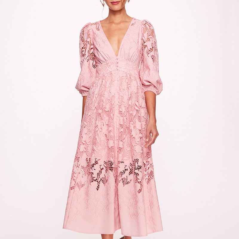 Shop Marchesa Rosa Jessamine Dress In Pink