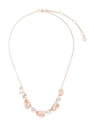 Rose Gold Stone Necklace - Rose Gold