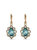 Single Pear Drop Earrings - Crystal - Crystal