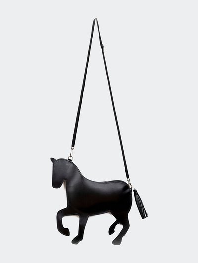 MARCO BAGA Horsie Crossbody In Vegetable Tanned Black French Calf Leather product
