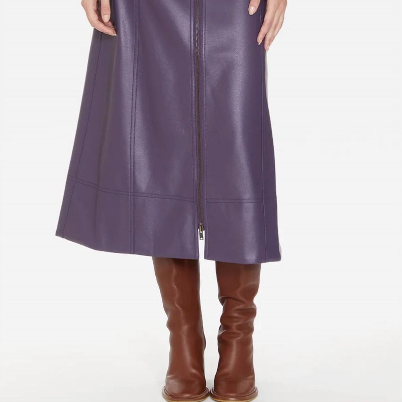 Shop Marie Oliver Greenwich Midi Skirt In Purple