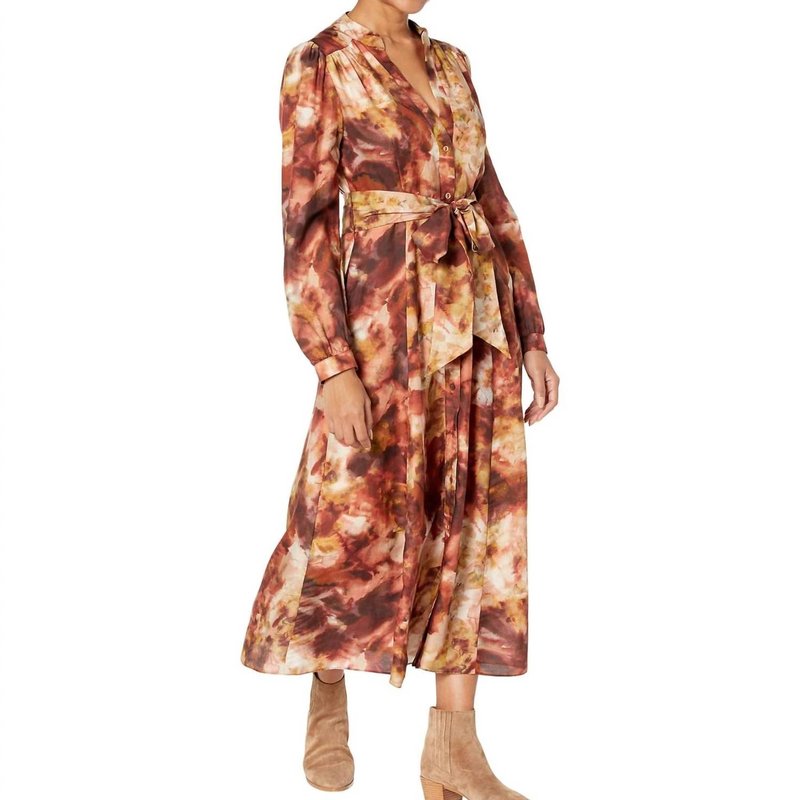 Shop Marie Oliver Lillian Shirt Dress In Brown