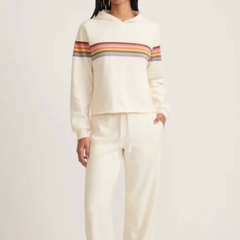 Shop Marine Layer Anytime Wide Leg Sweatpant In Antique White