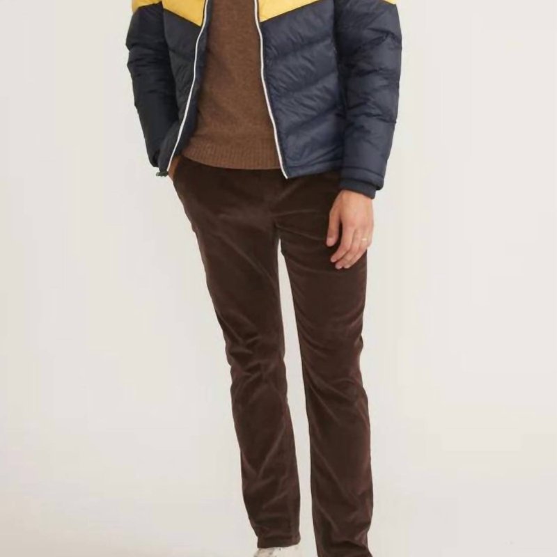 Marine Layer Archive Portillo Puffer Jacket In Sunset Colorblock In Black