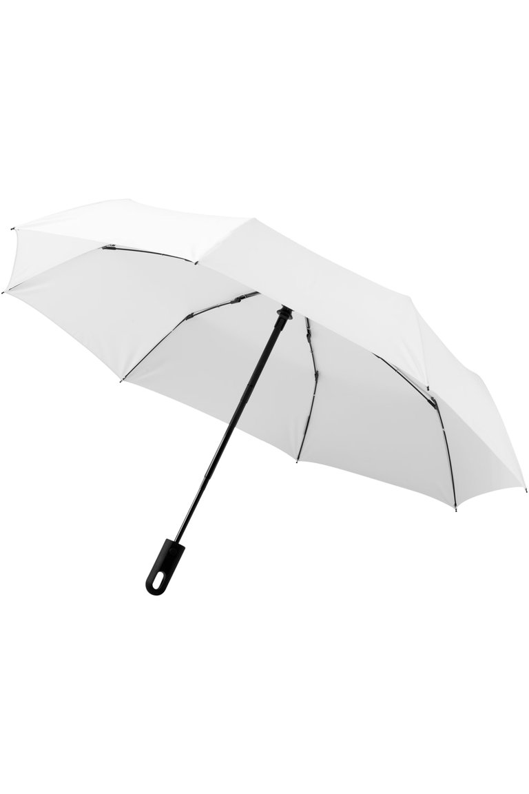 Marksman 21.5 Inch Traveller 3-Section Auto Open & Close Umbrella (White) (12.1 x 38.6 inches) - White