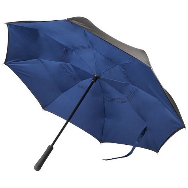 Marksman 23 Inch Lima Reversible Umbrella (Black/Navy) (29.5 x 42.5 inches) - Black/Navy