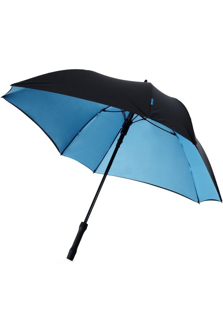Marksman 23 Inch Square Double Layer Automatic Umbrella (Solid Black,Blue) (32.7 x 39.8 inches) - Solid Black,Blue