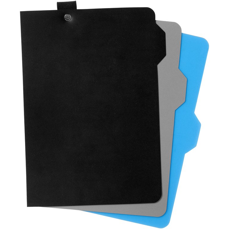 Marksman Alpha Notebook Incl. Page Dividers (Solid Black) (8.3 x 5.9 x 0.7 inches)