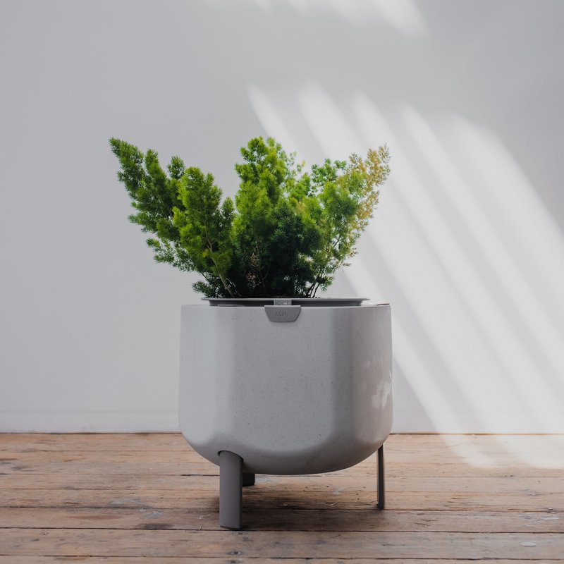 Marly Garden Small, Stone White Self-watering Planter