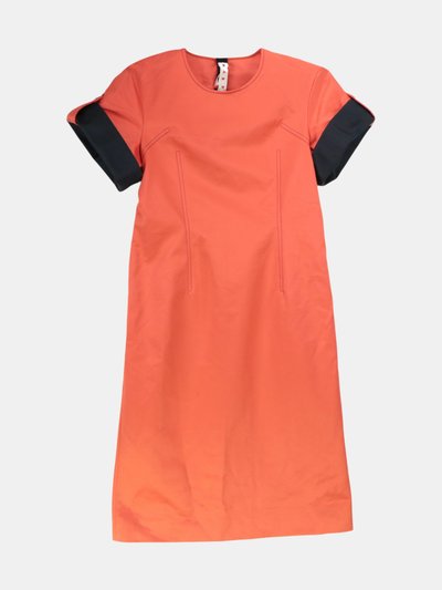 Marni Marni Women's Orange / Black Arabesque Dress - 8 US 44 EU product