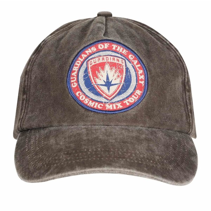 Marvel Guardians Of The Galaxy Unisex Adult Cosmic Mix Tour Baseball Cap In Grey