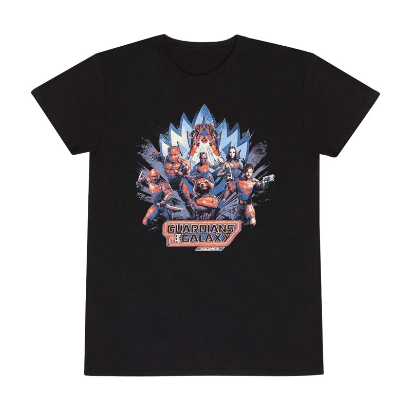 Marvel Guardians Of The Galaxy Unisex Adult Guardians Vest T-shirt In Black