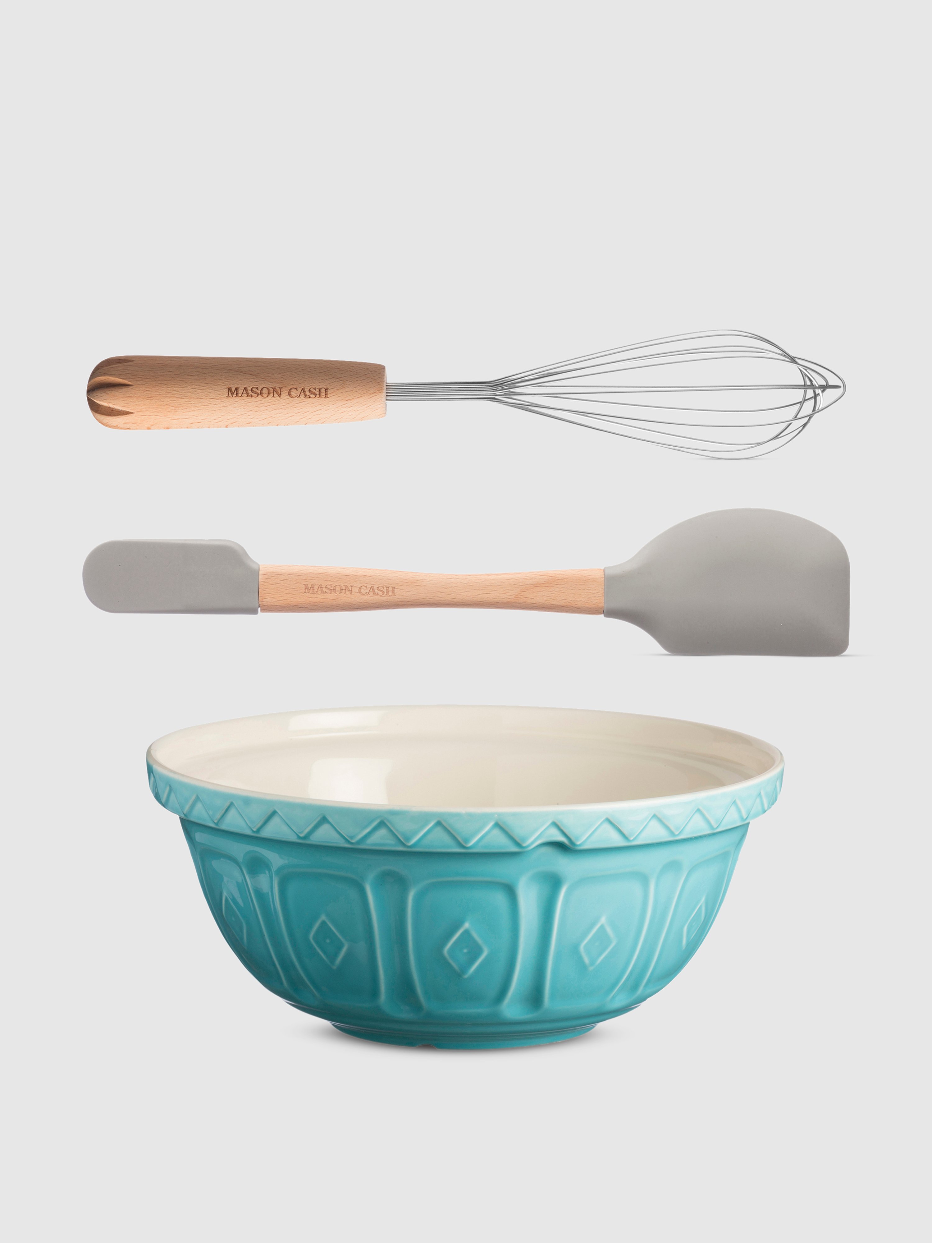 Mason Cash Cane Baking Tools, Set Of 3 In Turquoise
