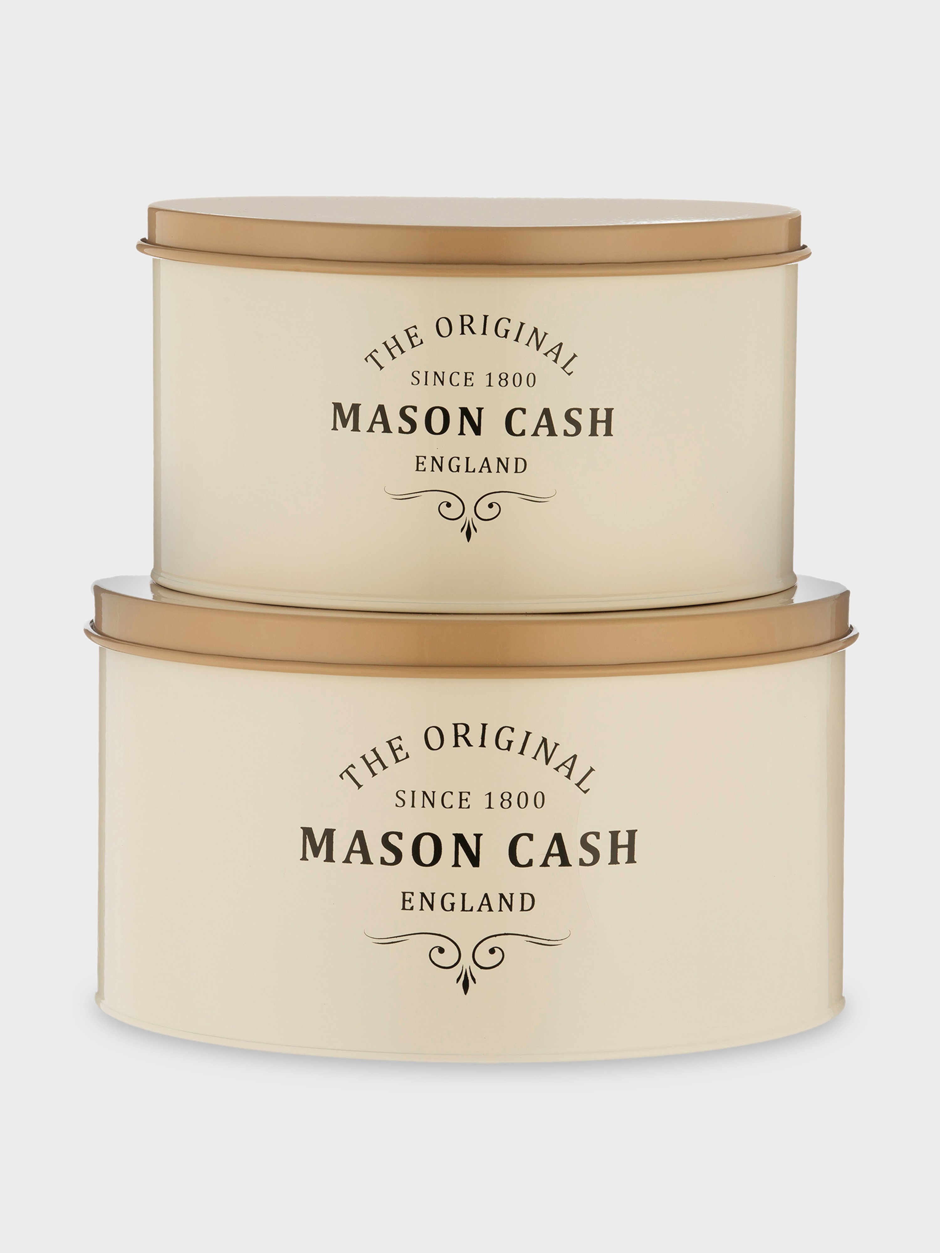 Mason Cash Heritage Cake Tins, Set Of 2 In Cream