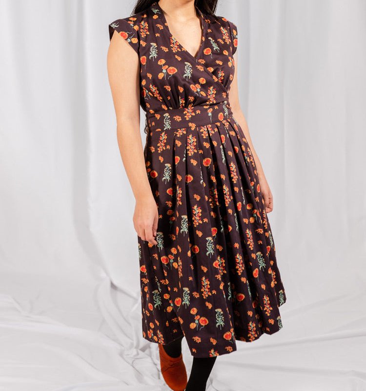 Mata Traders Lucille Dress In Brown