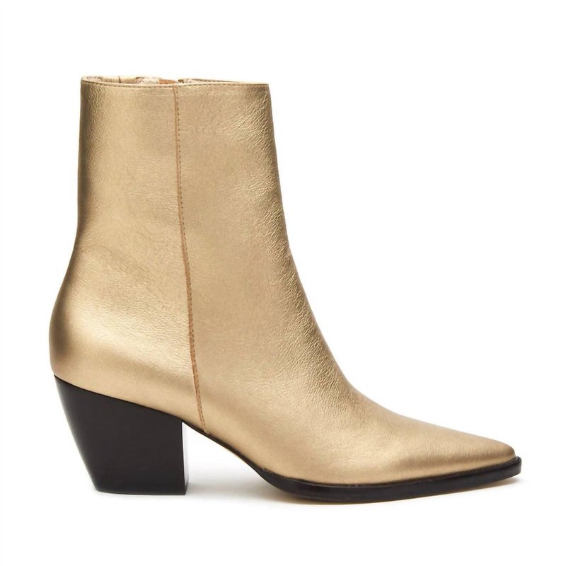 Matisse Caty Ankle Boot In Gold