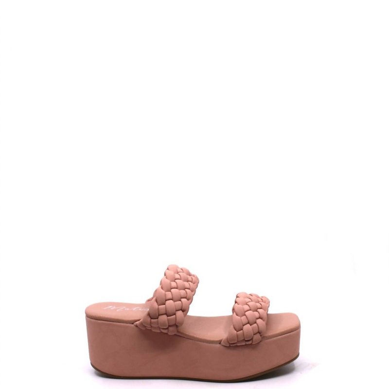 Shop Matisse Greyson Wedge Sandal In Pink