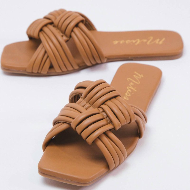 Shop Matisse Samson Strappy Slide Sandal In Brown