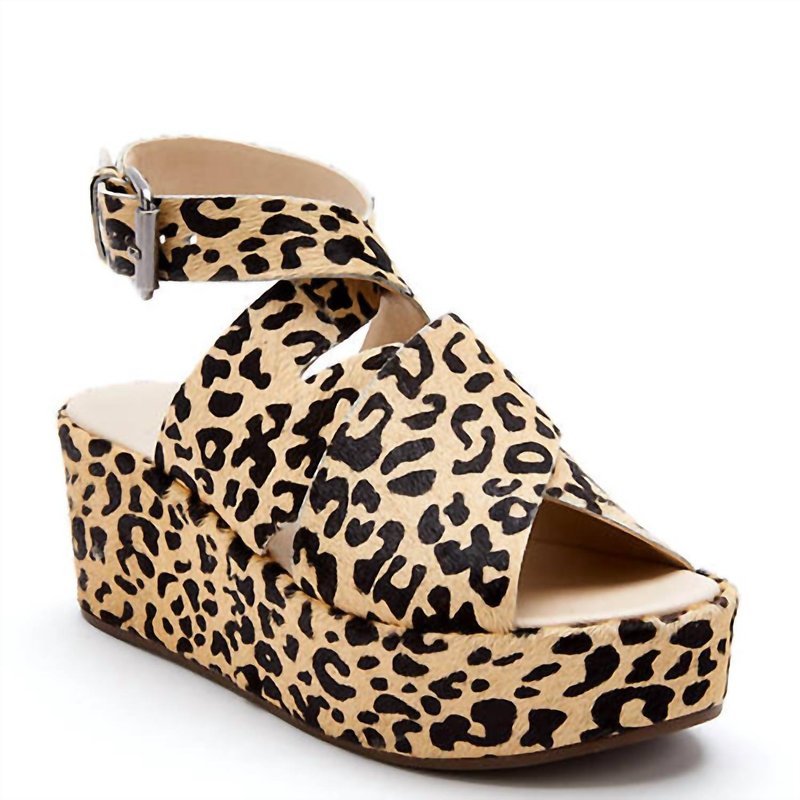 Shop Matisse Women's Runaway Platform Sandal In Leopard In Brown