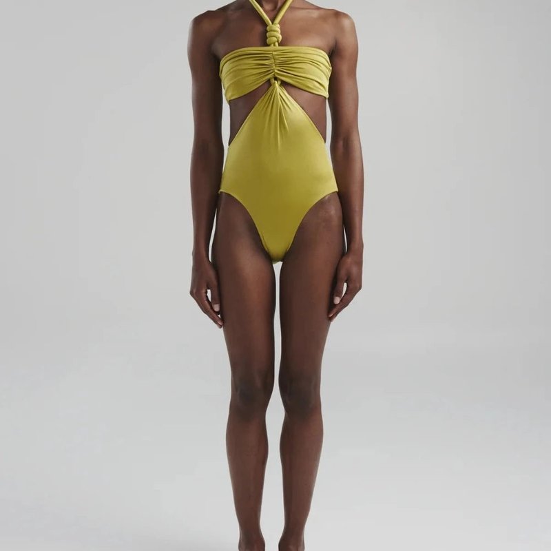 Shop Maygel Coronel Onassis Pascolo One Piece In Green