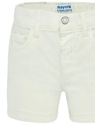 White Bermuda Shorts - White