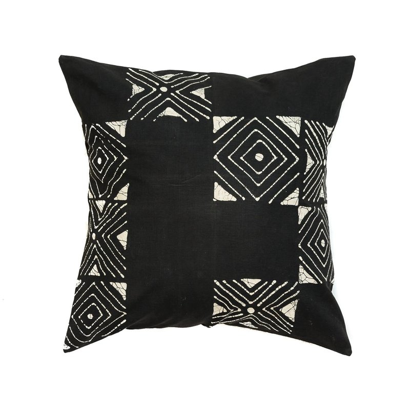 Mbare Ltd Matika Black Grid Pillow Cover